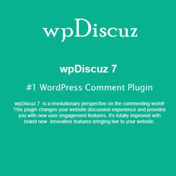 wpDiscuz - The Best WordPress Comment Plugin